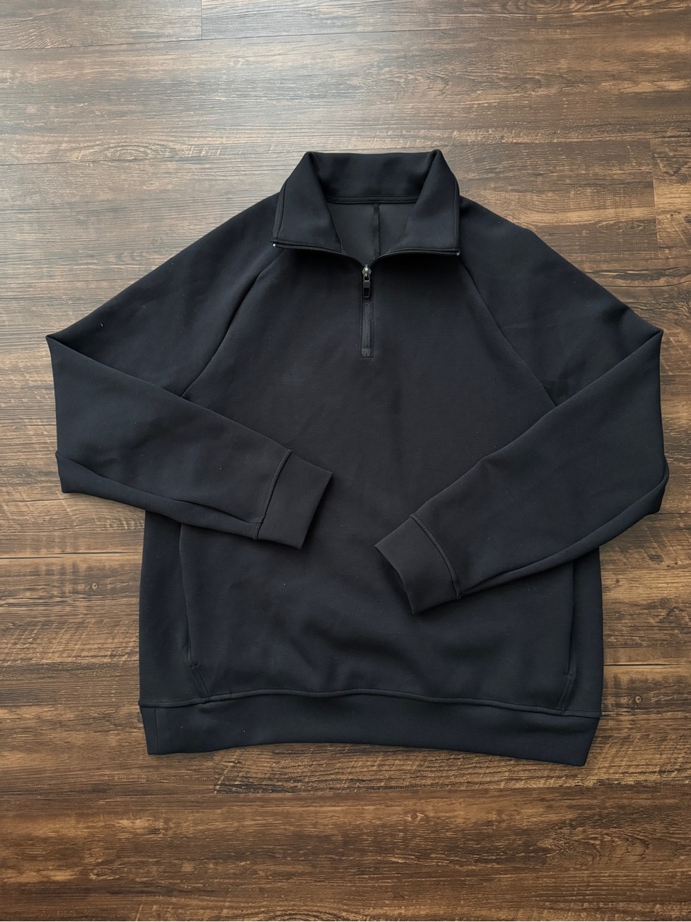 lululemon athletica Smooth Spacer Black Quarter Zip NWOT
